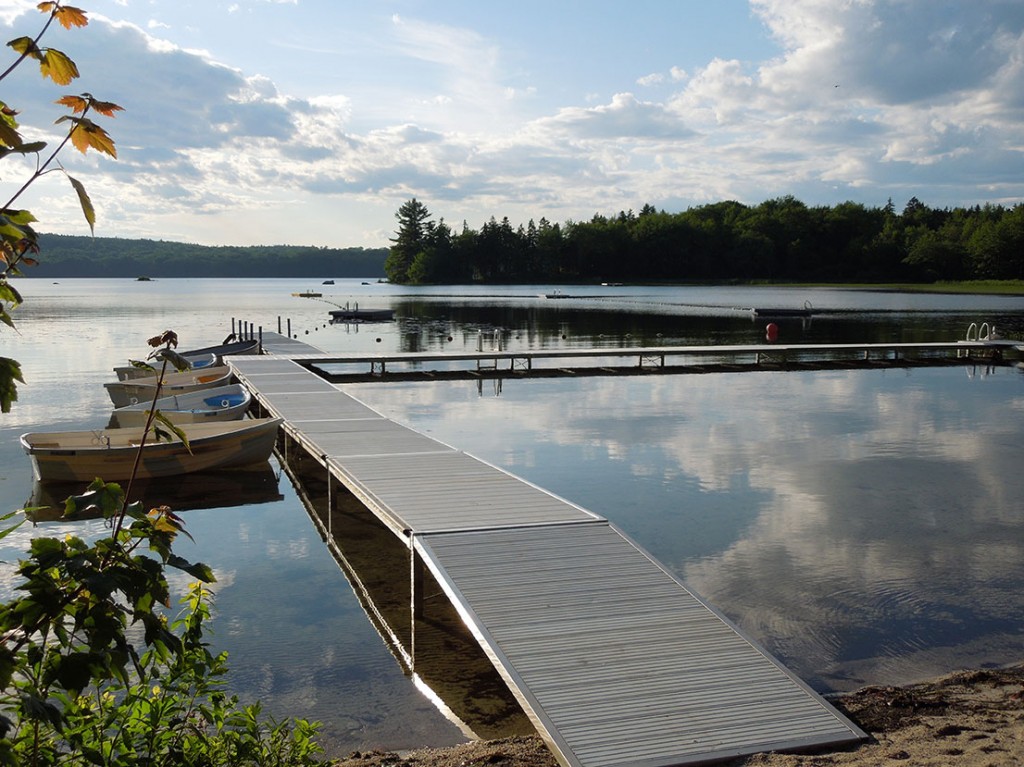 Swim docks at Nichols Day Camps