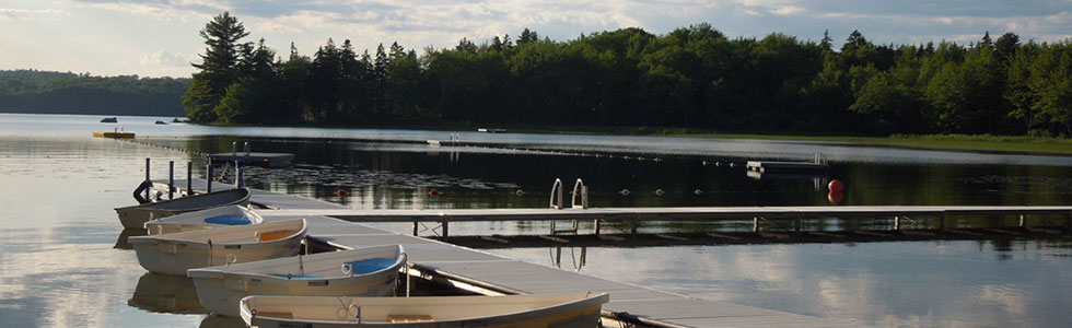 Quiet waterfront at Nichols Day Camps