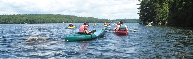 Kayaking at Adventure Camp at Nichols Day Camps